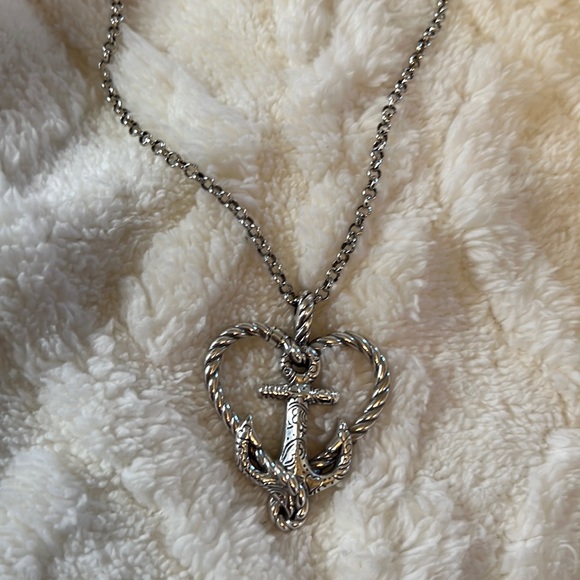 Brighton Jewelry - Brighton Anchored in Love Heart Necklace